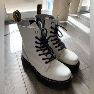White Platform Doc Martens - Jadon Boots